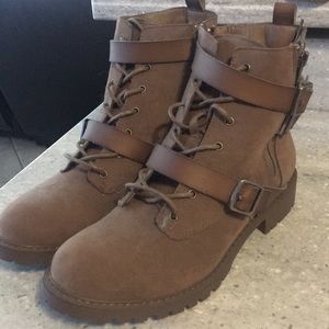 Brown Suede Ankle Boots